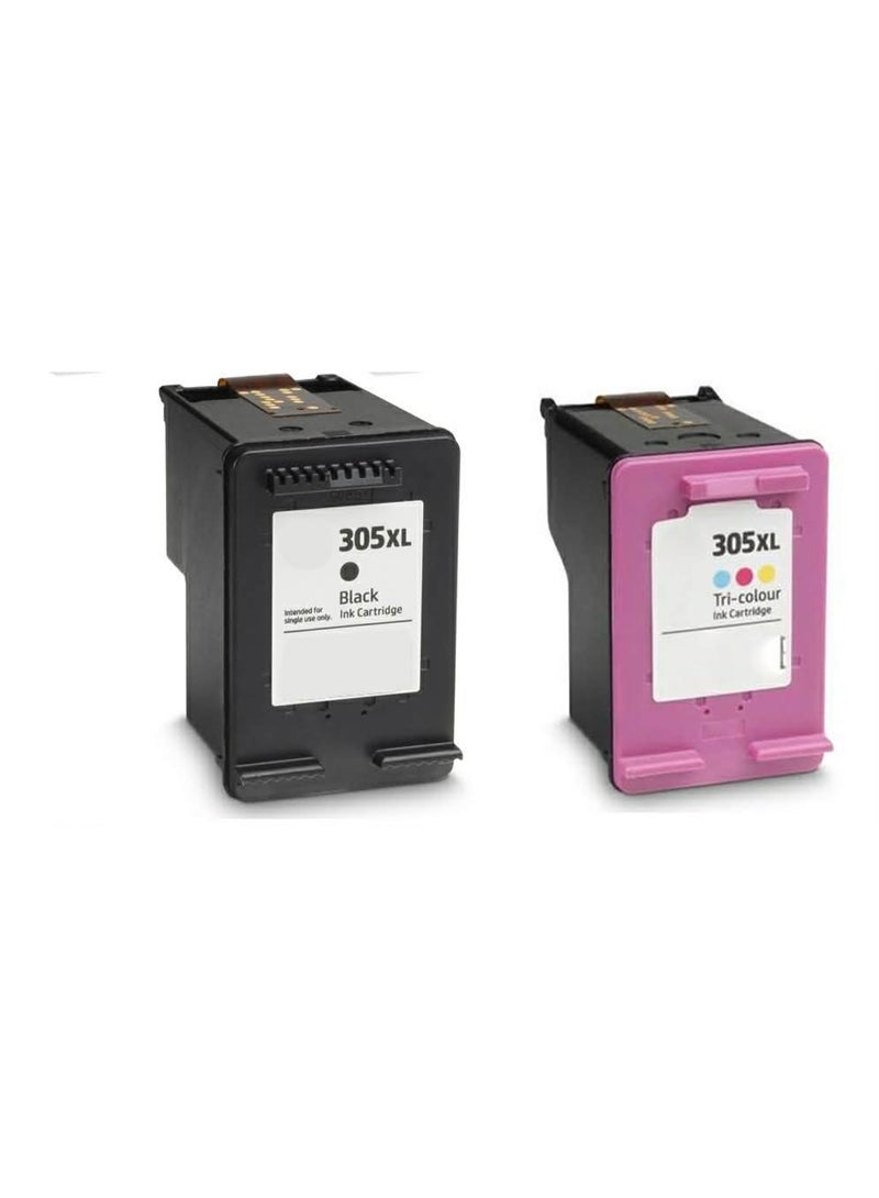 عام طقم حبر متوافق 305XL هاي كوبي اسود والوان - Image 2